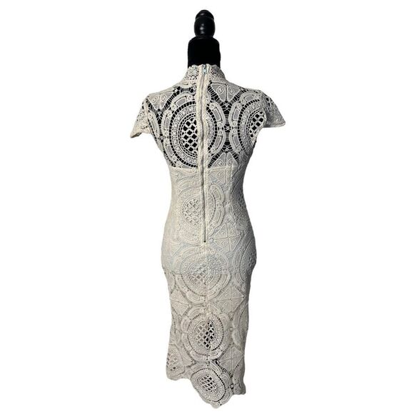 Romeo & Juliet Couture Crochet Lace Vintage Flair Dress Size Medium - Picture 5 of 16